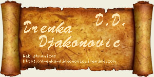 Drenka Đakonović vizit kartica